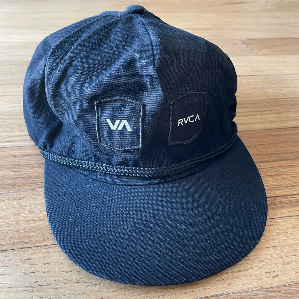 RVCA Black Rope-Front Cap - Picture 2 of 4
